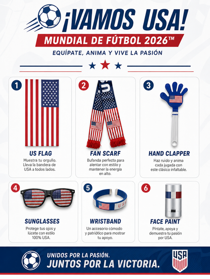 USA soccer Nation Fan Set – American Supporter Gear 2026