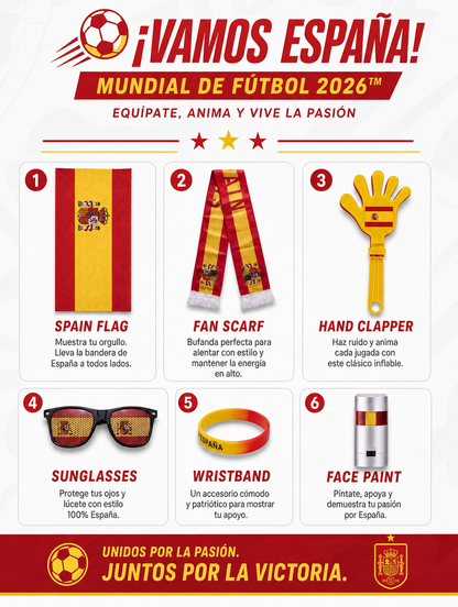 Spain soccer Nation Fan Set – La Roja Supporter Gear